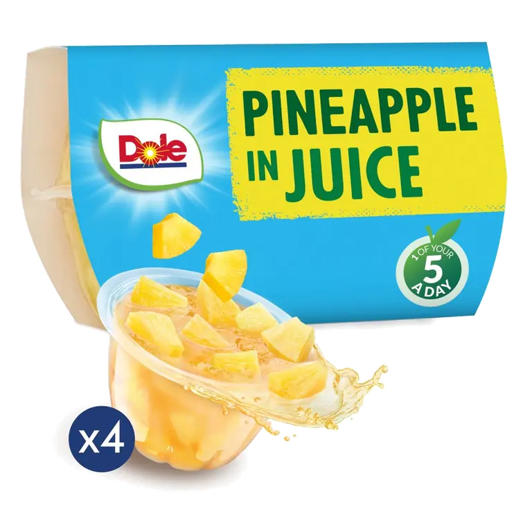 Pineapple Fruit Bowls 4x113g