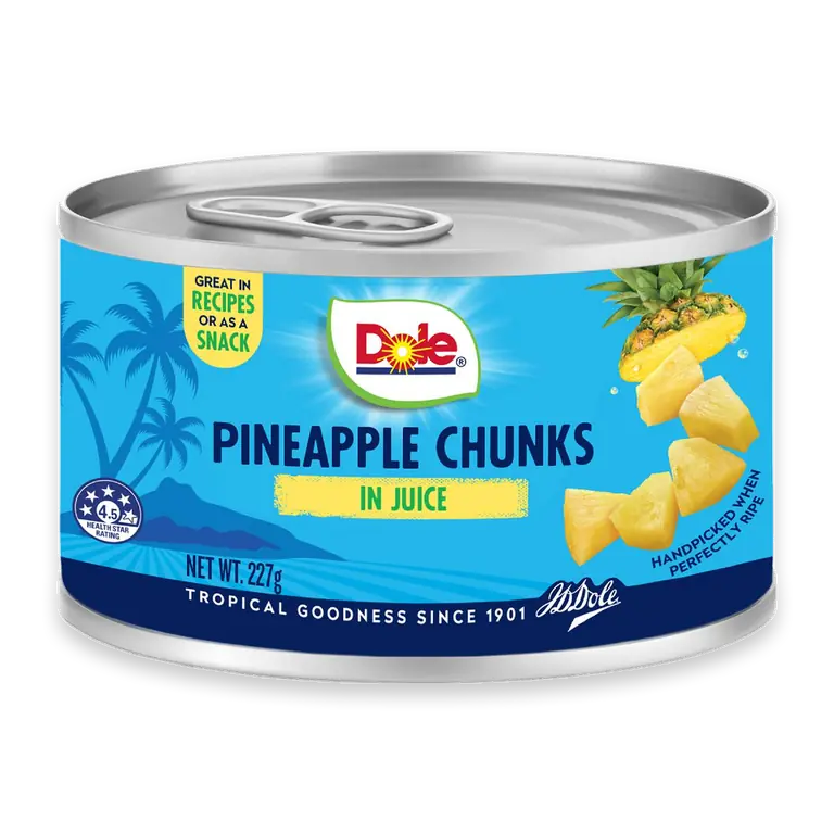 Premium Tropical Pineapple Chunks In Juice