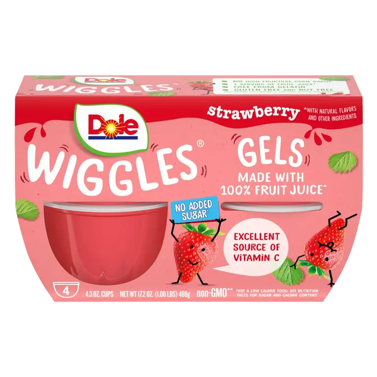 Strawberry Fruit Juice Gels