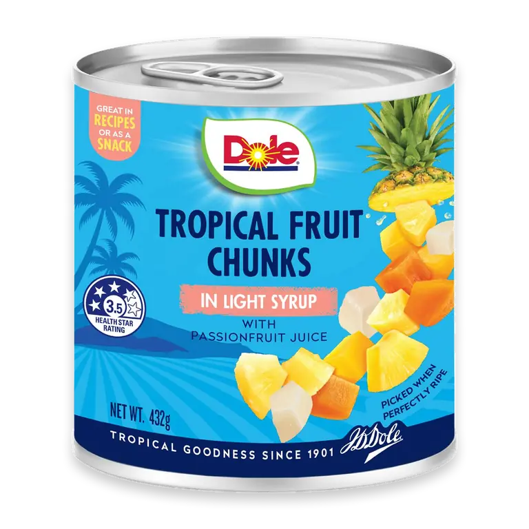 Tropical Fruit Chunks In Light Syrup