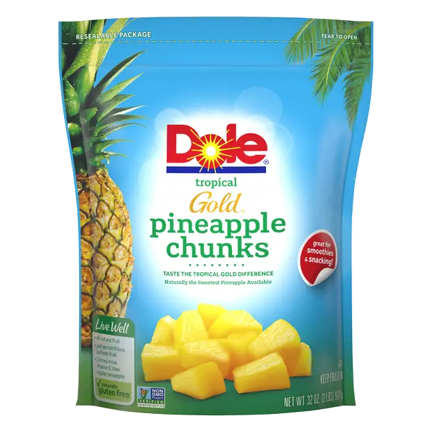 Tropical Gold Pineapple Chunks Frozen