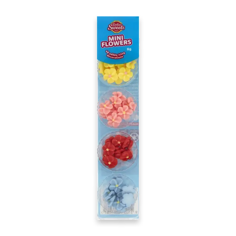 Mini Flowers Icing Cake Decorations