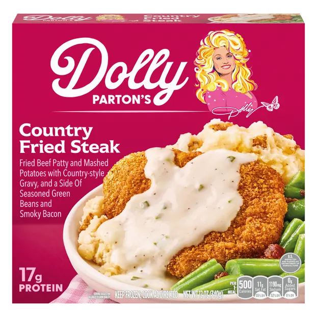 Country Fried Steak with Mashed Potatoes Frozen Meal