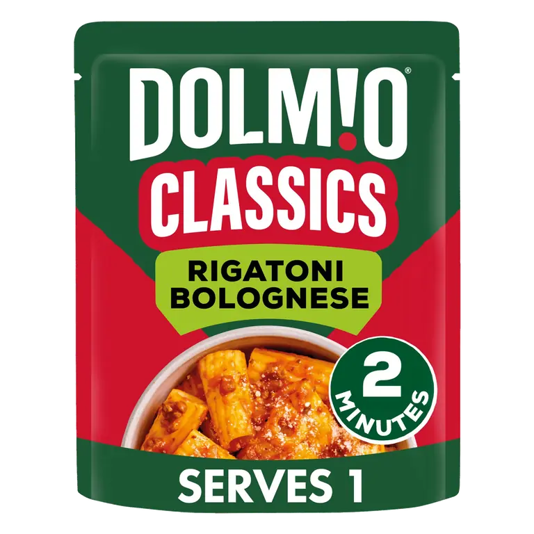 Dolmio Classics Rigatoni Bolognese Microwave Instant Pasta Meal 250g