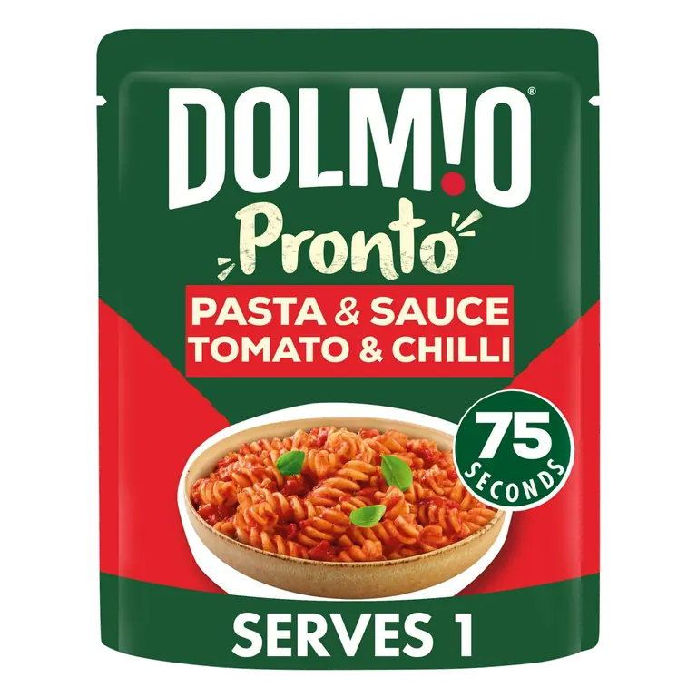 Pronto 200g Tomato & Chilli Sauce Microwave Fusilli Pasta Ready Meal