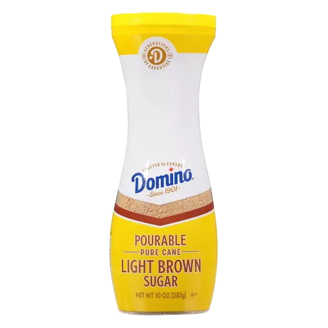 Pourable Pure Cane Light Brown Sugar Flip Top Canister