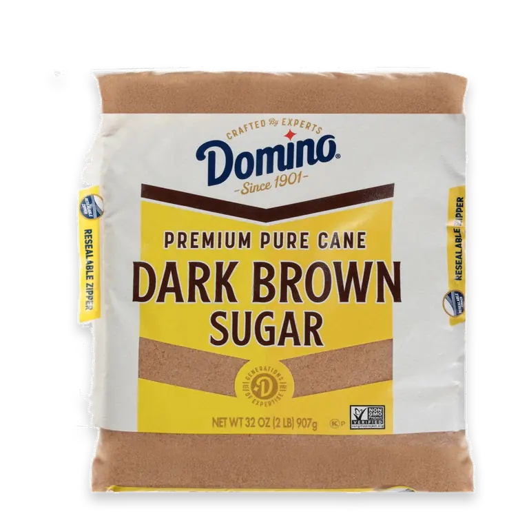 Premium Pure Cane Dark Brown Sugar 2 lb Zipper-Pack