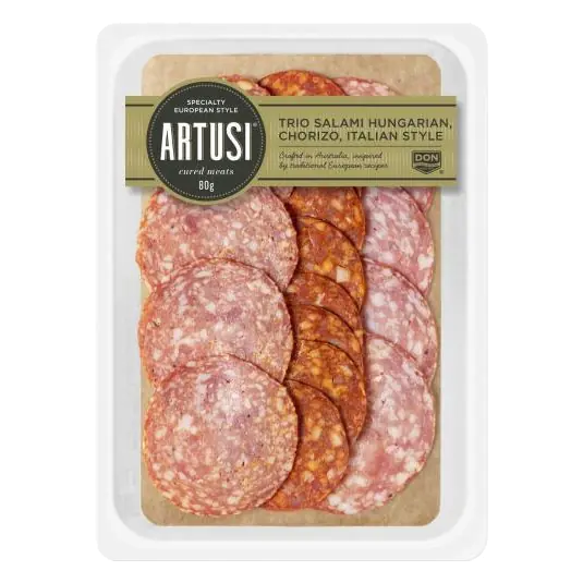 Artusi Trio Salami Hungarian Italian Chorizo