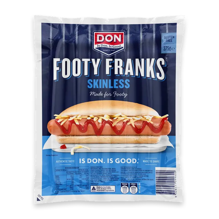 Famous Football Hot Dogs Skinless