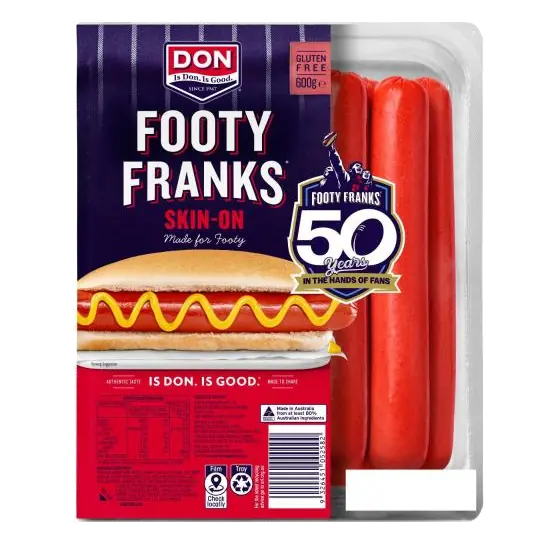Footy Franks Skin On