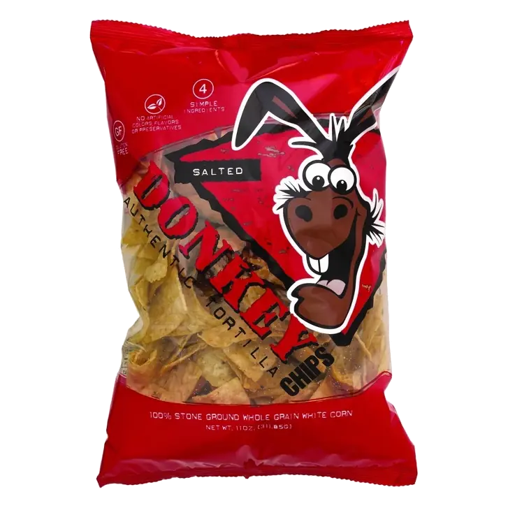 Donkey Chips Tortilla Chips, 11oz