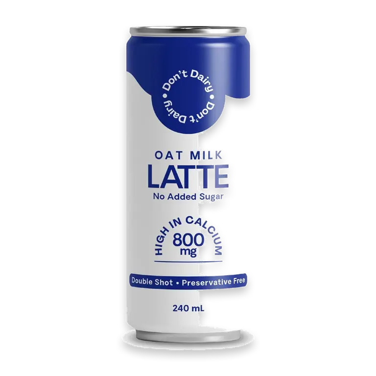 Oat Milk Latte Double Shot No Added Sugar