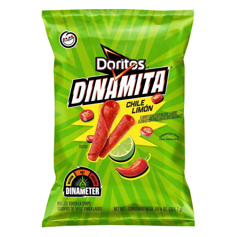 Rolled Tortilla Chips Chile Limon Flavor