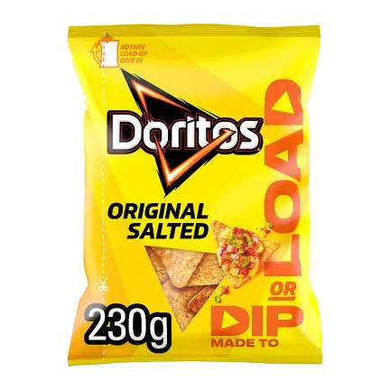 Dip or Load Salted Tortilla Chips Sharing Crisps