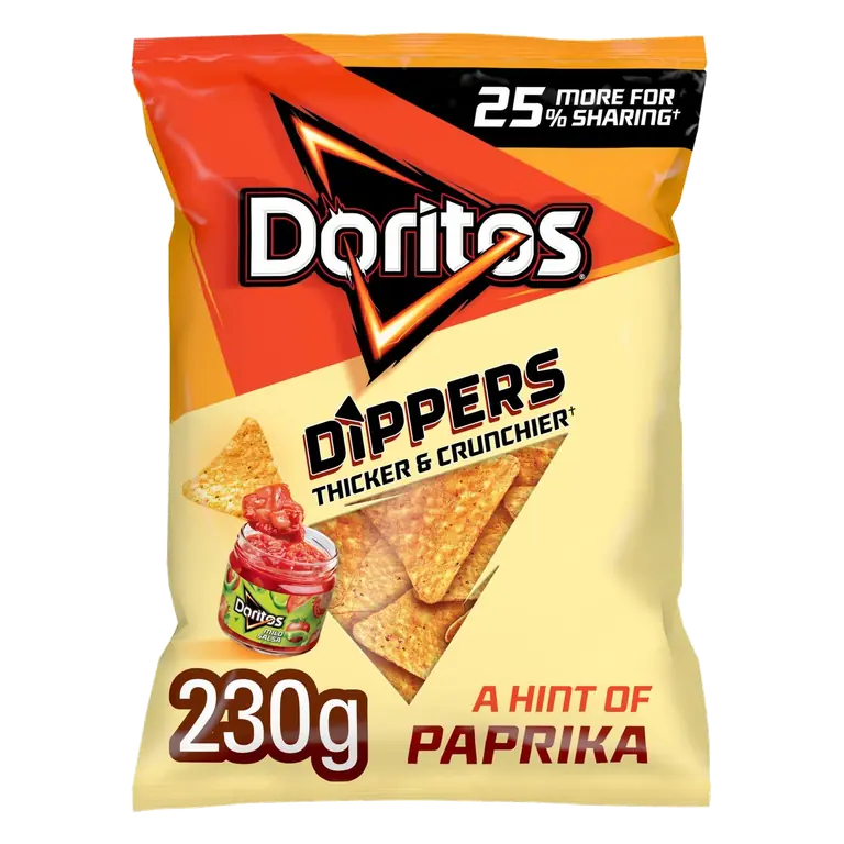 Dippers Hint Of Paprika Sharing Tortilla Chips Crisps