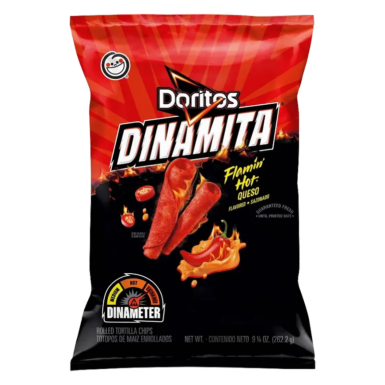 Doritos Dinamita Flaming Hot Queso Tortilla Chips, 9.25oz