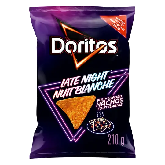 Late Night Tortilla Chips Fully Loaded Nachos Flavoured 210 g