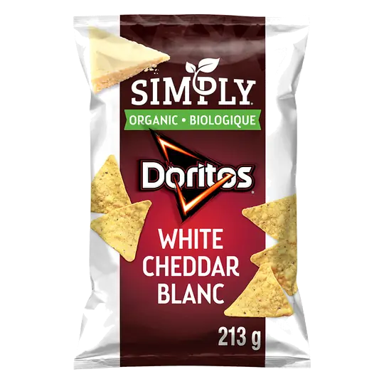 Simply Organic Tortilla Chips White Cheddar 213 g