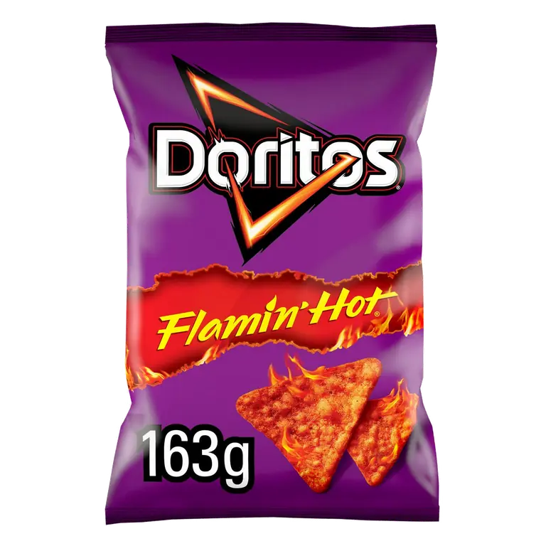 Extra Flamin Hot Sharing Bag Crisps 163g