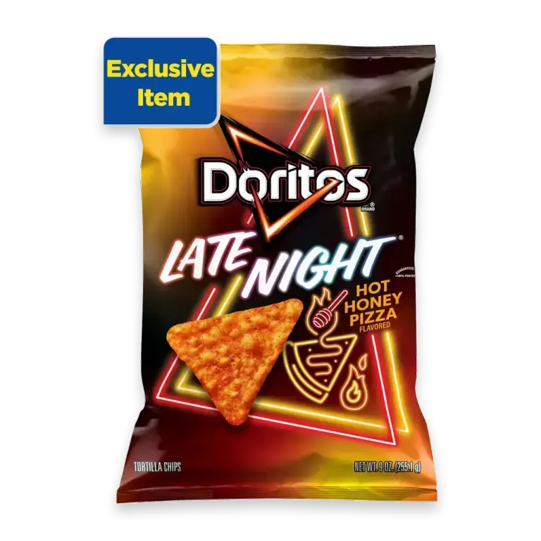 Late Night Hot Honey Pizza Flavored Tortilla Chips