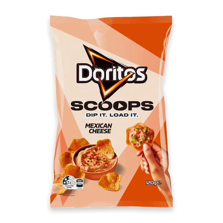 Scoops Corn Chips Mexican Cheese