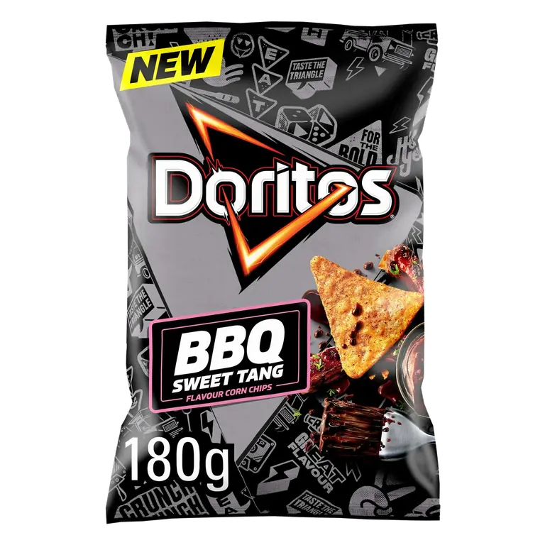 Sweet BBQ Tortilla Chips Sharing Bag Crisps 180g