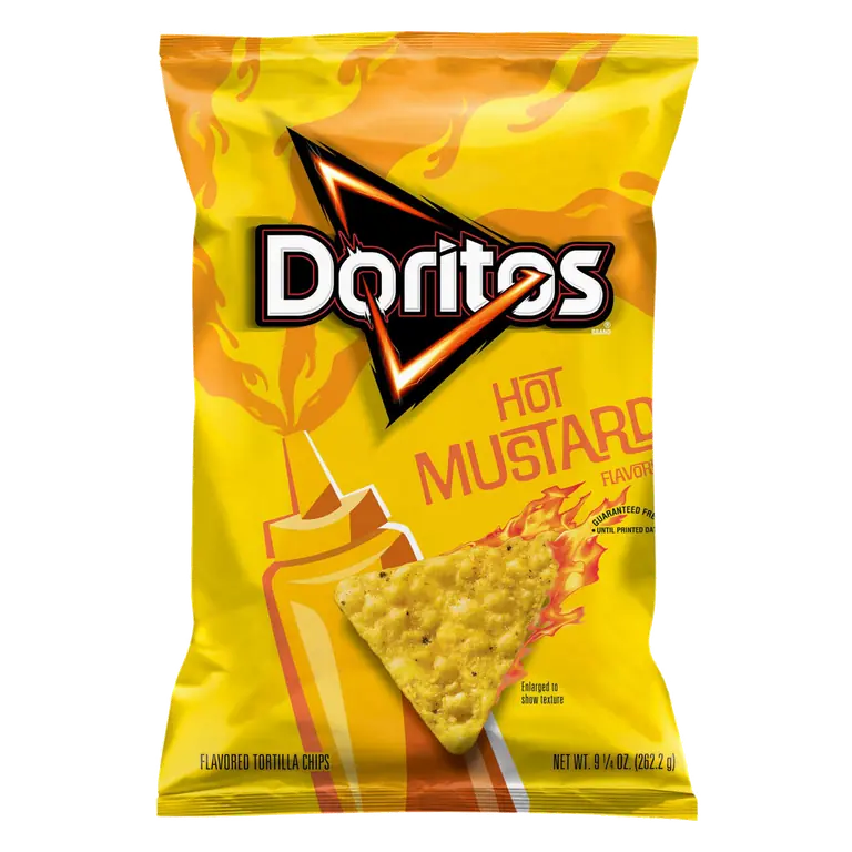 Tortilla Chips, Hot Mustard Flavored