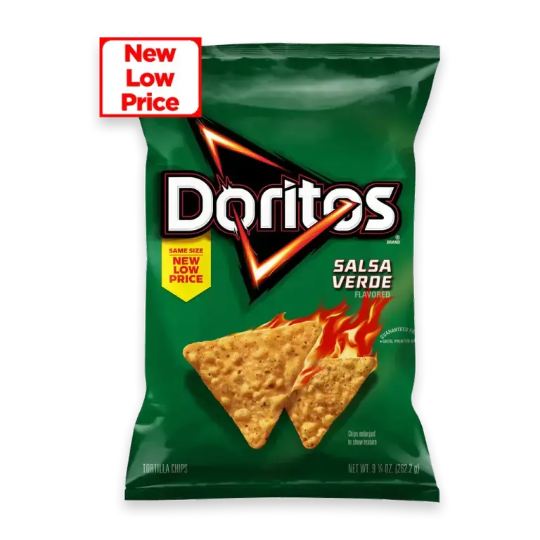 Tortilla Chips Salsa Verde Flavor
