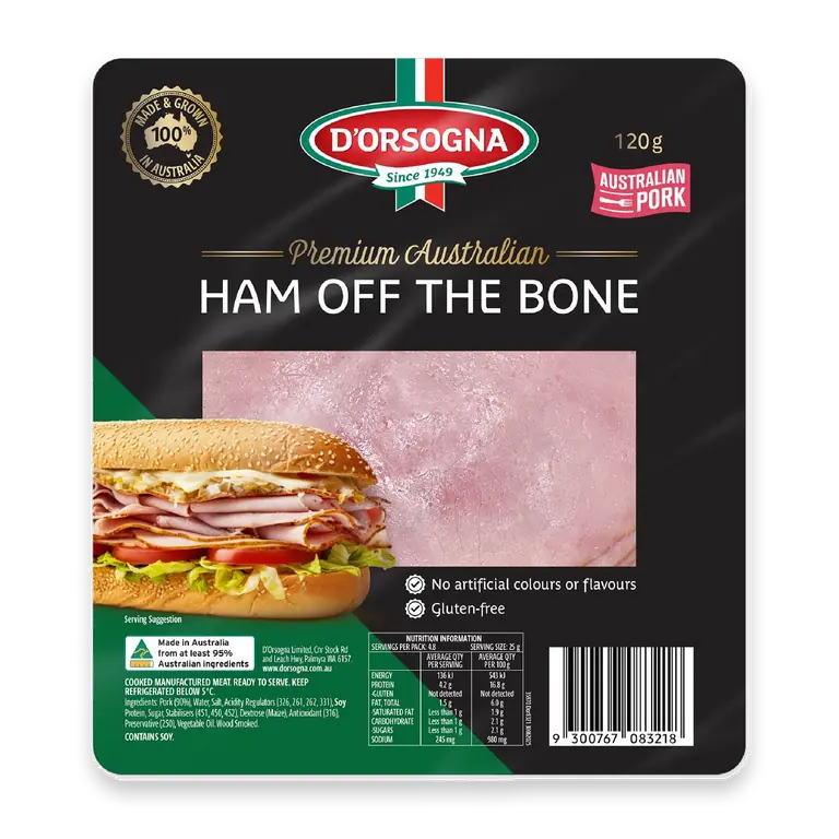 Premium Australian Ham Off The Bone Slices