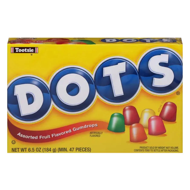 Assorted Fruit Flavored Gumdrops Candy Movie Theater Box