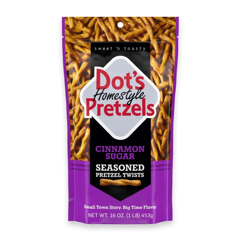 S Homestyle Pretzels Cinnamon Sugar Seasoned Pretzel Twists Bag