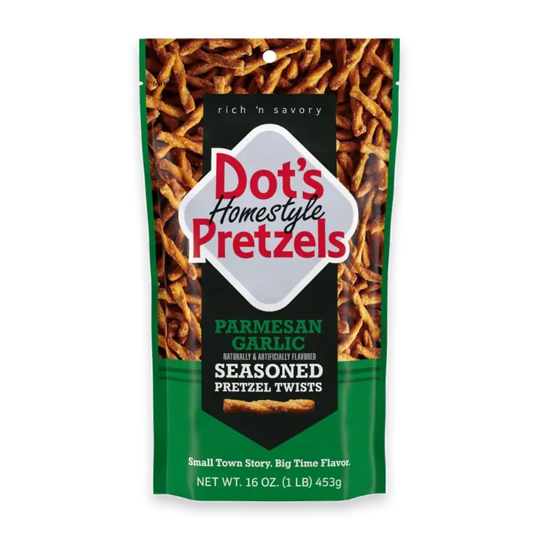 S Homestyle Pretzels Garlic Parmesan Seasoned Pretzel Twists Bag