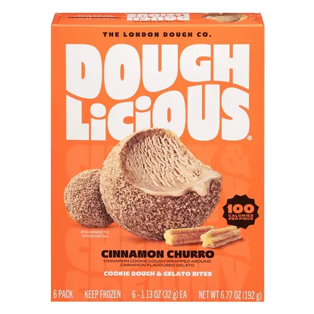 Cinnamon Churro Cookie Dough & Gelato Bites