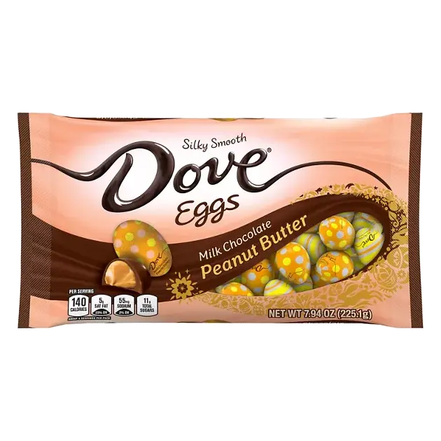 Silky Smooth Milk Chocolate, Peanut Butter, Eggs