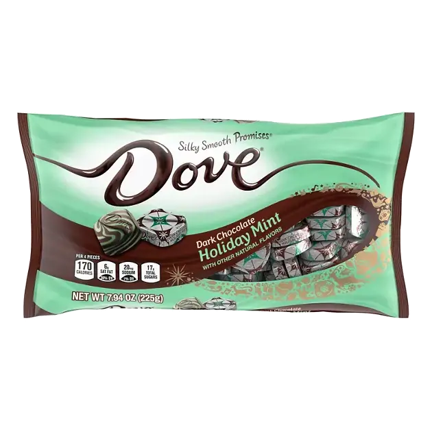 Silky Smooth Promises Dark Chocolate, Holiday Mint