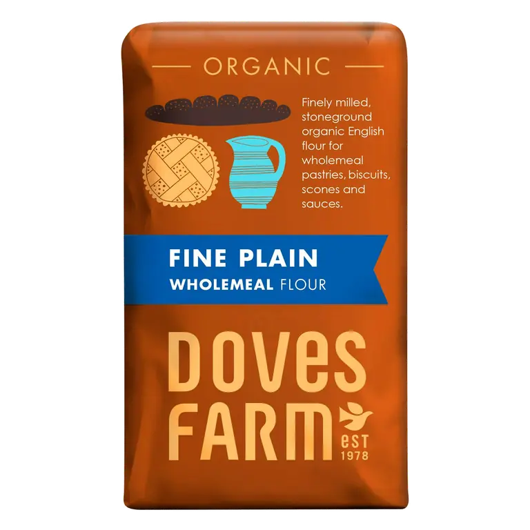 Organic Fine Plain Wholemeal Flour 1kg