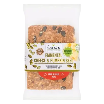 Organic Cheese & Pumpkin Crispbread