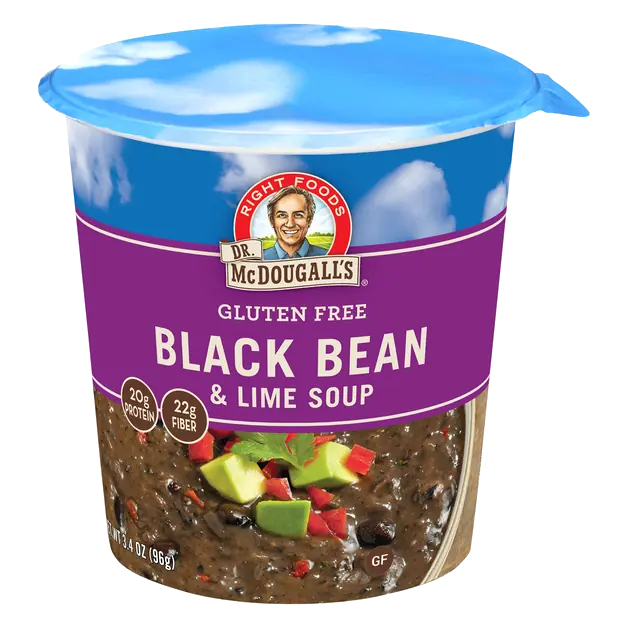 Gluten Free Vegan Black Bean & Lime Soup Cup