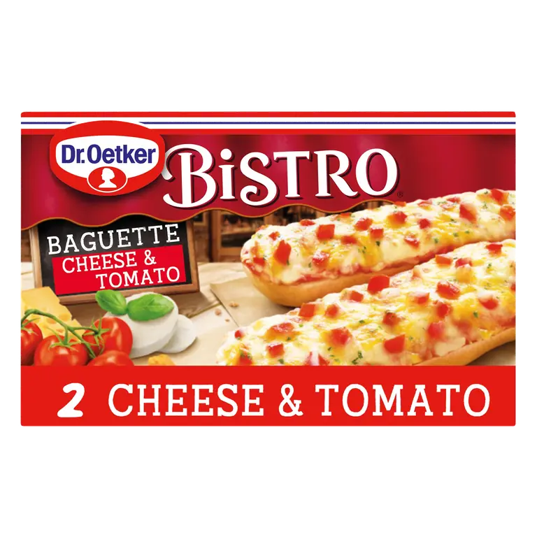 Dr. Oetker Bistro Baguette Cheese & Tomato 2 x 125g (250g)