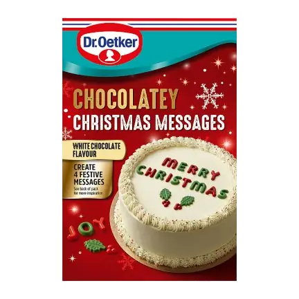 Christmas Chocolate Placement Letters