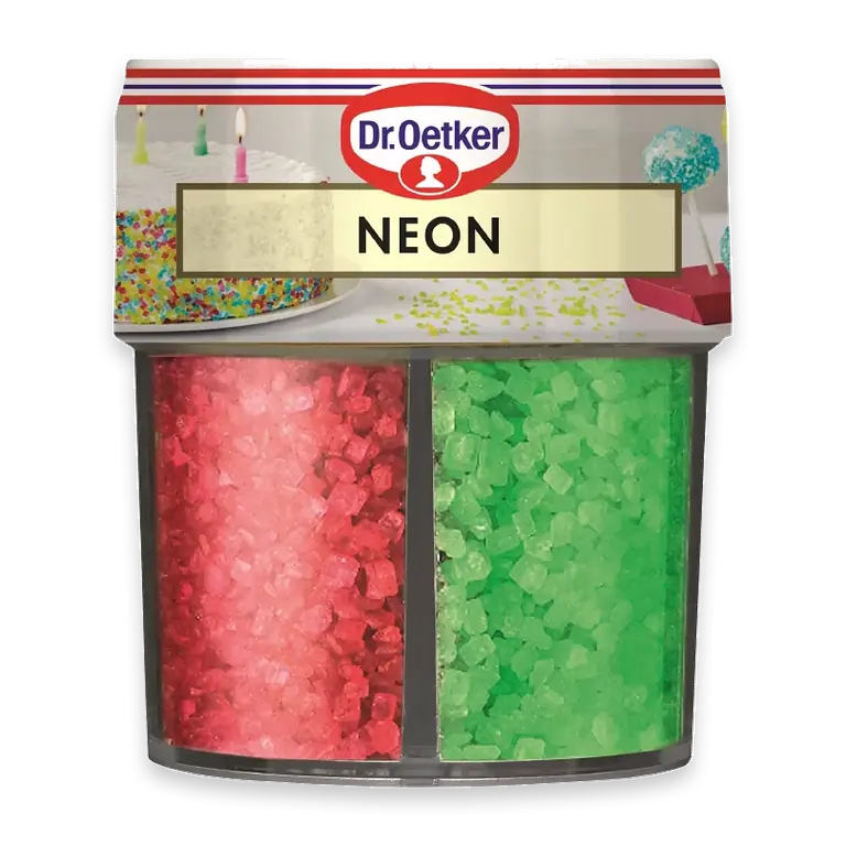 Dekorationsströssel Neon mix 100g