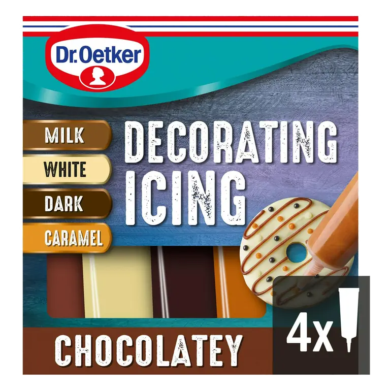 Dr.Oetker 4 x 19g Chocolatey Decorating Icing