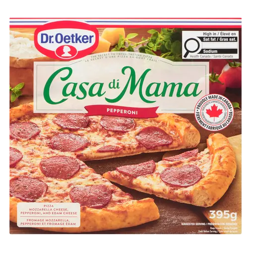 Casa Di Mama Frozen Pizza Pepperoni 395 g