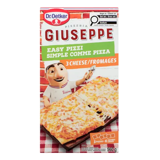 Giuseppe Frozen Easy Pizzi Pizza 3 Cheese 560 g