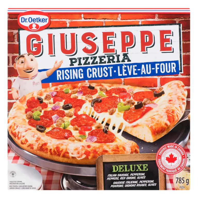 Giuseppe Frozen Rising Crust Pizza Deluxe 785 g