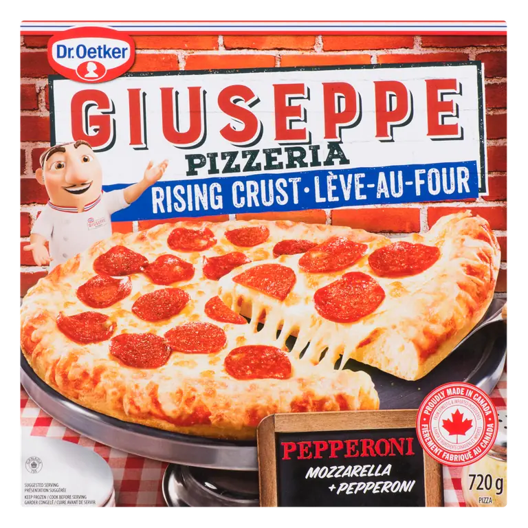 Giuseppe Frozen Rising Crust Pizza Pepperoni 720 g
