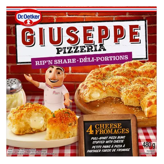 Giuseppe Pizzeria Pizza Buns Rip'n Share 4 Cheese 480 g