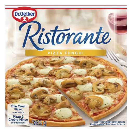 Ristorante Frozen Thin Crust Pizza Vegetarian Funghi 365 g