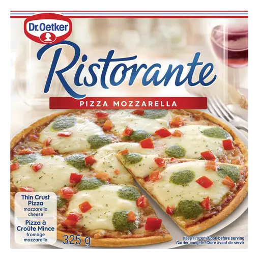 Ristorante Frozen Thin Crust Pizza Vegetarian Mozzarella 325 g