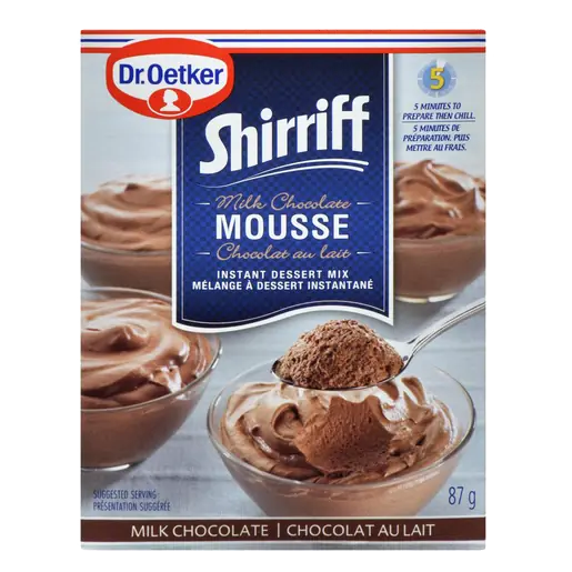 Shirriff Instant Dessert Mix Mousse Milk Chocolate 87 g